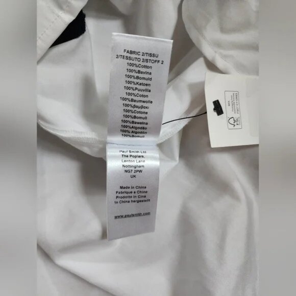 RARE $580 NWT Paul Smith HYBRID WOOL Knit  COTTON Sweater Shirt Men M Fair Isle - Picture 5 of 5